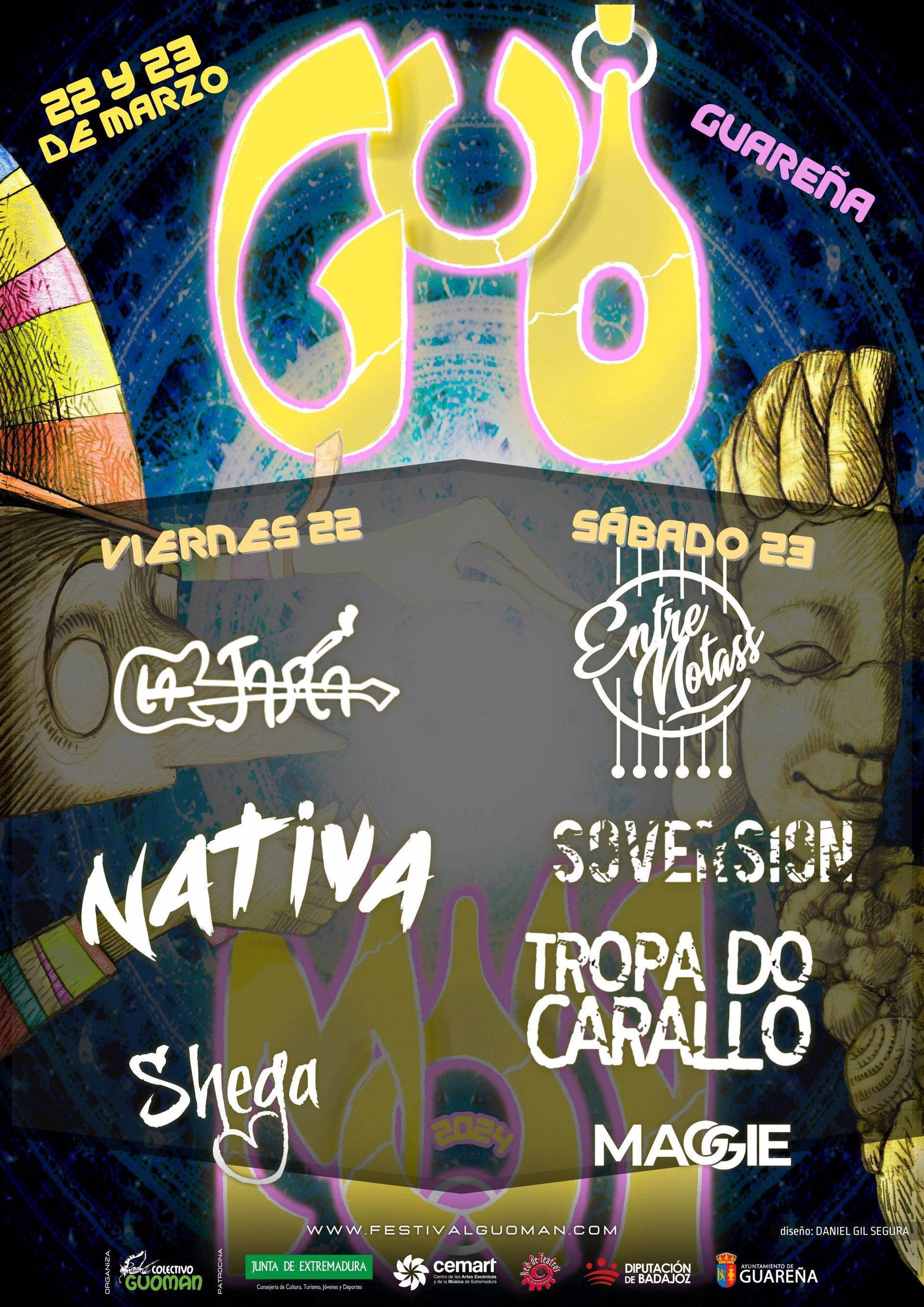 Tropa do Carallo, La Jara, Nativa, Entrenotass, Soversión y las dj Shega y Maggie estarán en el Guoman 2024 de Guareña Tropa do Carallo, La Jara, Nativa, Entrenotass, Soversión y las dj Shega y Maggie estarán en el Guoman 2024 de Guareña