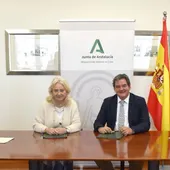 Instantes de la firma del convenio Instantes de la firma del convenio