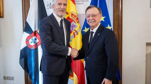 El presidente de la Ciudad, Juan Vivas reunido con el ministro de Interior, Fernando Grande-Marlaska
