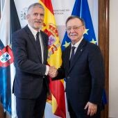 El presidente de la Ciudad, Juan Vivas reunido con el ministro de Interior, Fernando Grande-Marlaska