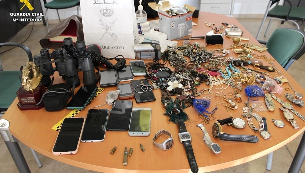 La Guardia Civil recuperó gran cantidad de material robado