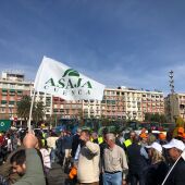 Un centenar de agricultores de Cuenca ha participado en la protesta de Valencia, según Asaja