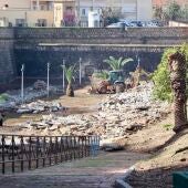 Obras que se están realizando ahora mismo en una de las zonas abaluartadas