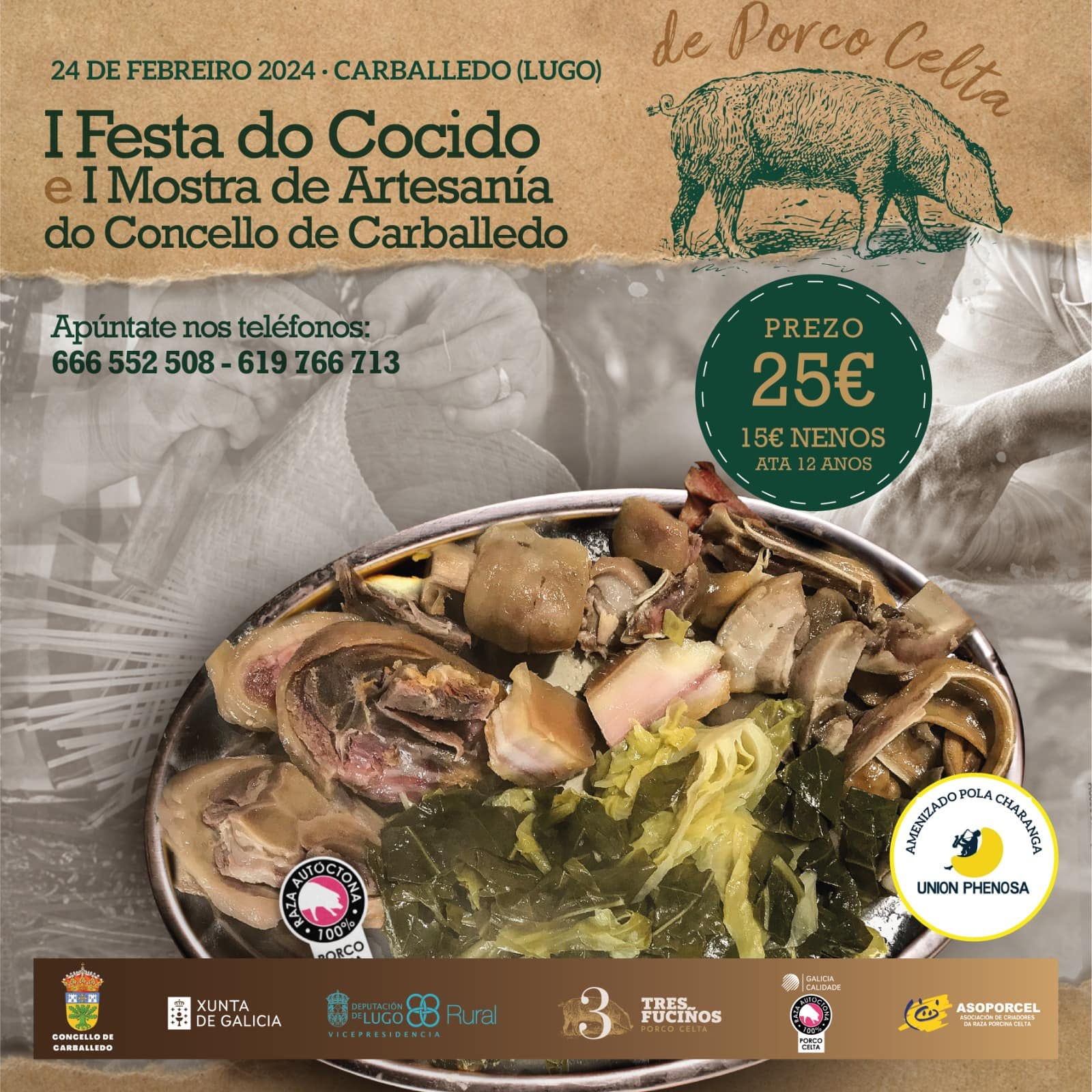 Carballedo pon en marcha una nova cita gastronómica: I Festa do Cocido de Porco Celta Carballedo pon en marcha una nova cita gastronómica: I Festa do Cocido de Porco Celta