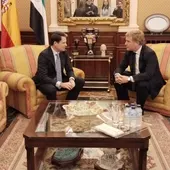 Abel Bautista e Ignacio Gragera, reunidos en el Salón Conquistadores del Ayuntamiento de Badajoz Abel Bautista e Ignacio Gragera, reunidos en el Salón Conquistadores del Ayuntamiento de Badajoz