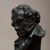 Imagen de archivo de una estatua de Goya.