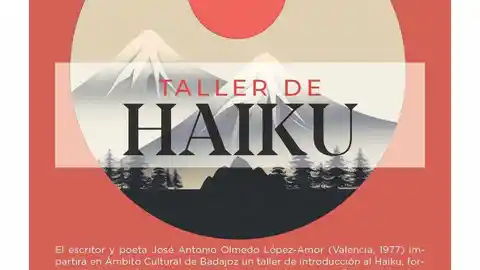 El escritor José Antonio Olmedo López-Amor impartirá en marzo en Badajoz un taller de Haiku El escritor José Antonio Olmedo López-Amor impartirá en marzo en Badajoz un taller de Haiku