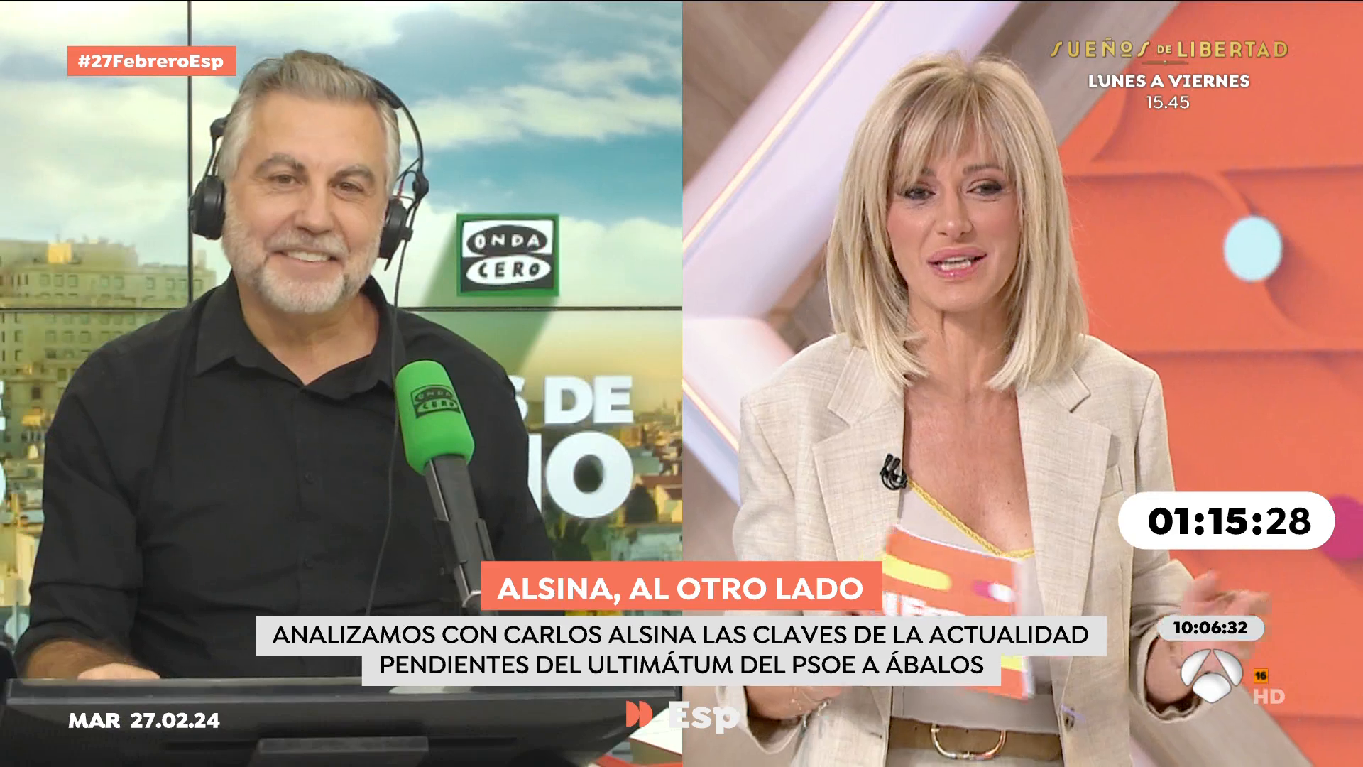 Alsina: "Si Sánchez da el paso de enfrentarse públicamente a Ábalos es porque no teme que pueda sacar nada comprometedor" Alsina: "Si Sánchez da el paso de enfrentarse públicamente a Ábalos es porque no teme que pueda sacar nada comprometedor"