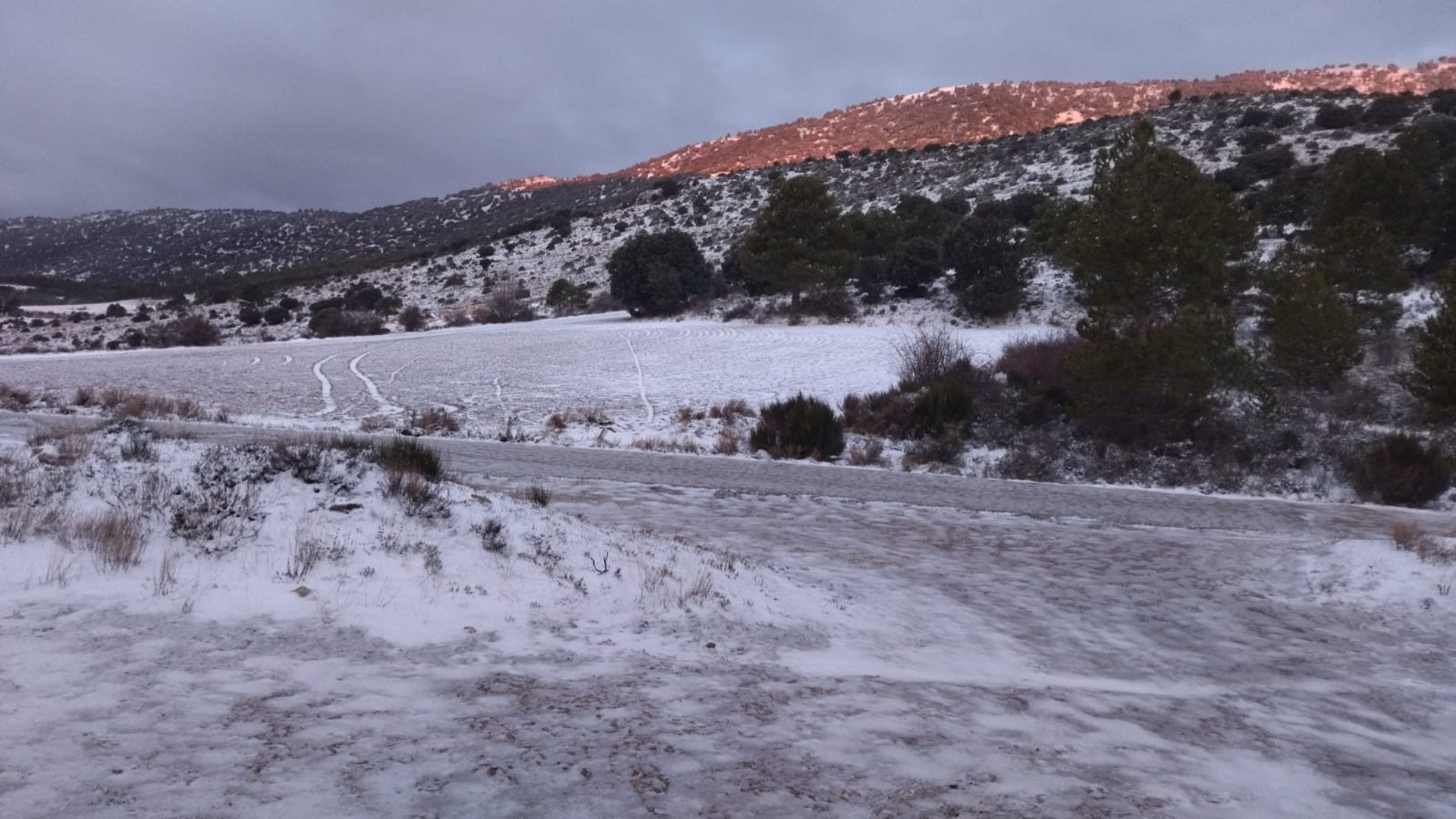 La nieve llega a las pedanías altas de la comarca del Noroeste de la Región La nieve llega a las pedanías altas de la comarca del Noroeste de la Región