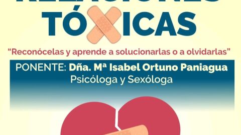 Cartel conferencia Isabel Ortuno en Socu&eacute;llamos