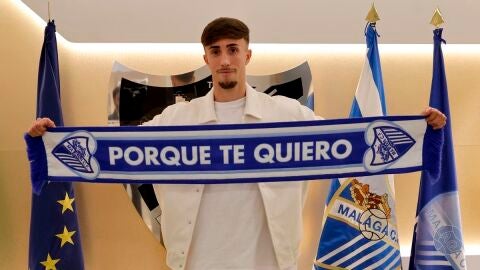 David Larrubia, jugador del M&aacute;laga CF