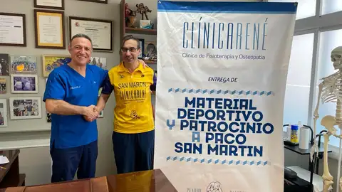 San Martín renueva el patrocinio con Clínica René .