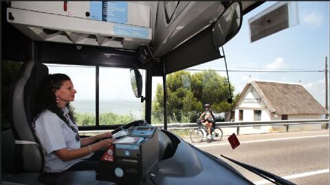 Conductora de autobús de la EMT 