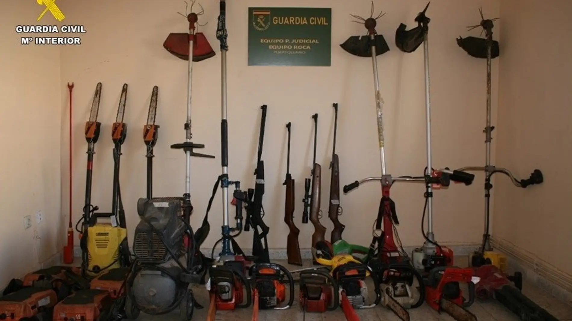 Objetos robados recuperados por la Guardia Civil