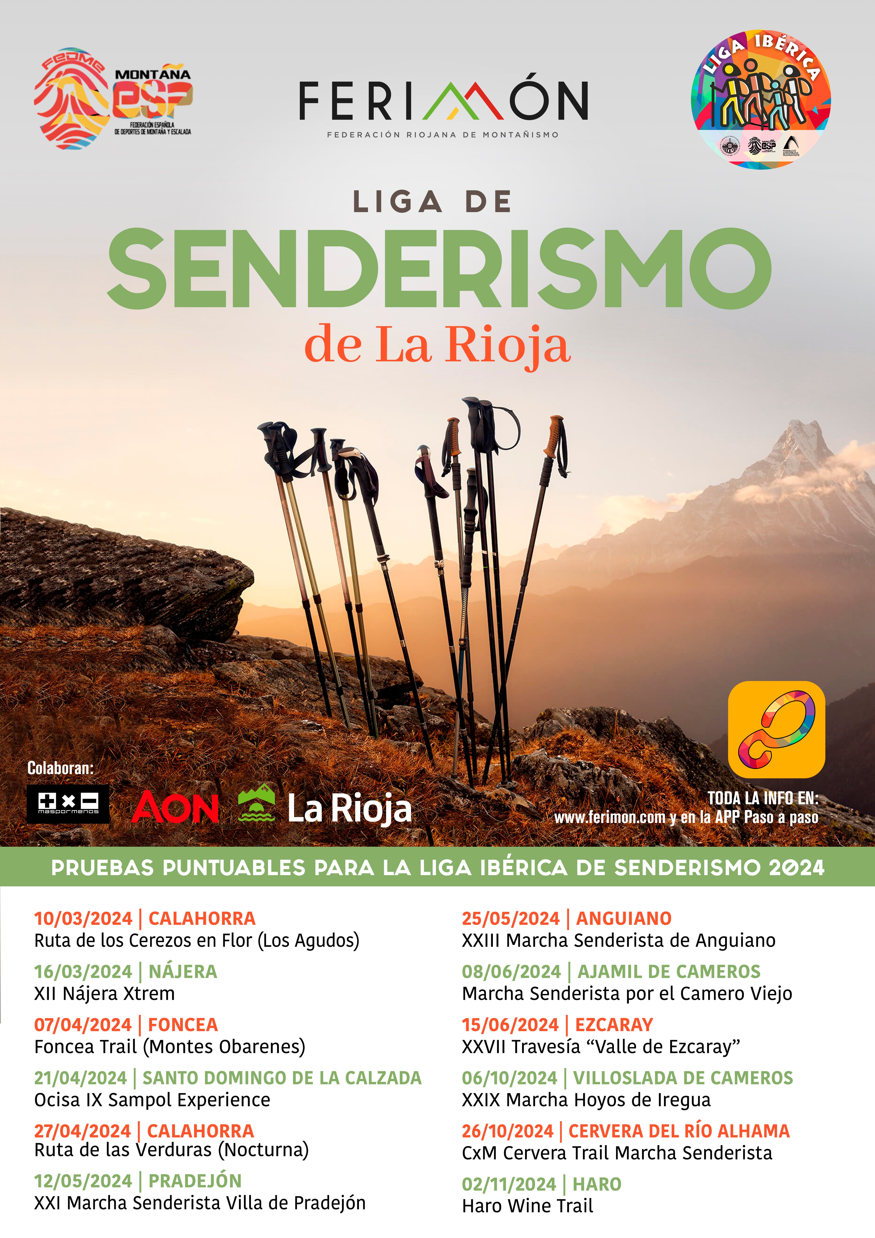 La Rioja estrena en marzo la Liga de Senderismo, con 12 citas repartidas por toda la región La Rioja estrena en marzo la Liga de Senderismo, con 12 citas repartidas por toda la región