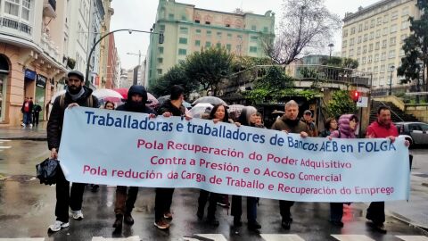 Manifestación de CIG Banca