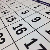 Imagen de archivo de un calendario. Imagen de archivo de un calendario.