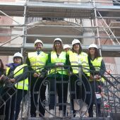 Las autoridades han visitado las obras en el antiguo Palacete de la Cruz Roja de Ciudad Real