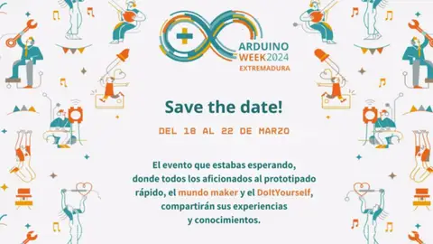 La plataforma de programación libre Arduino Week celebra unas jornadas del 18 al 22 de marzo en 9 localidades extremeñas La plataforma de programación libre Arduino Week celebra unas jornadas del 18 al 22 de marzo en 9 localidades extremeñas