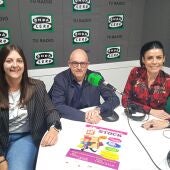 María Parrilla (ACESTeruel), Rodolfo Pangua (Centro Comercial Abierto) y Belén Plumed (ASEMPAZ) en Onda Cero