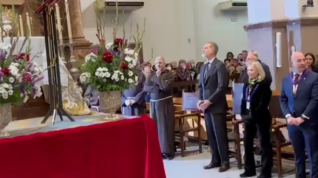 El Rey venera a Jesús de Medinaceli por segunda vez en su reinado. El Rey venera a Jesús de Medinaceli por segunda vez en su reinado.