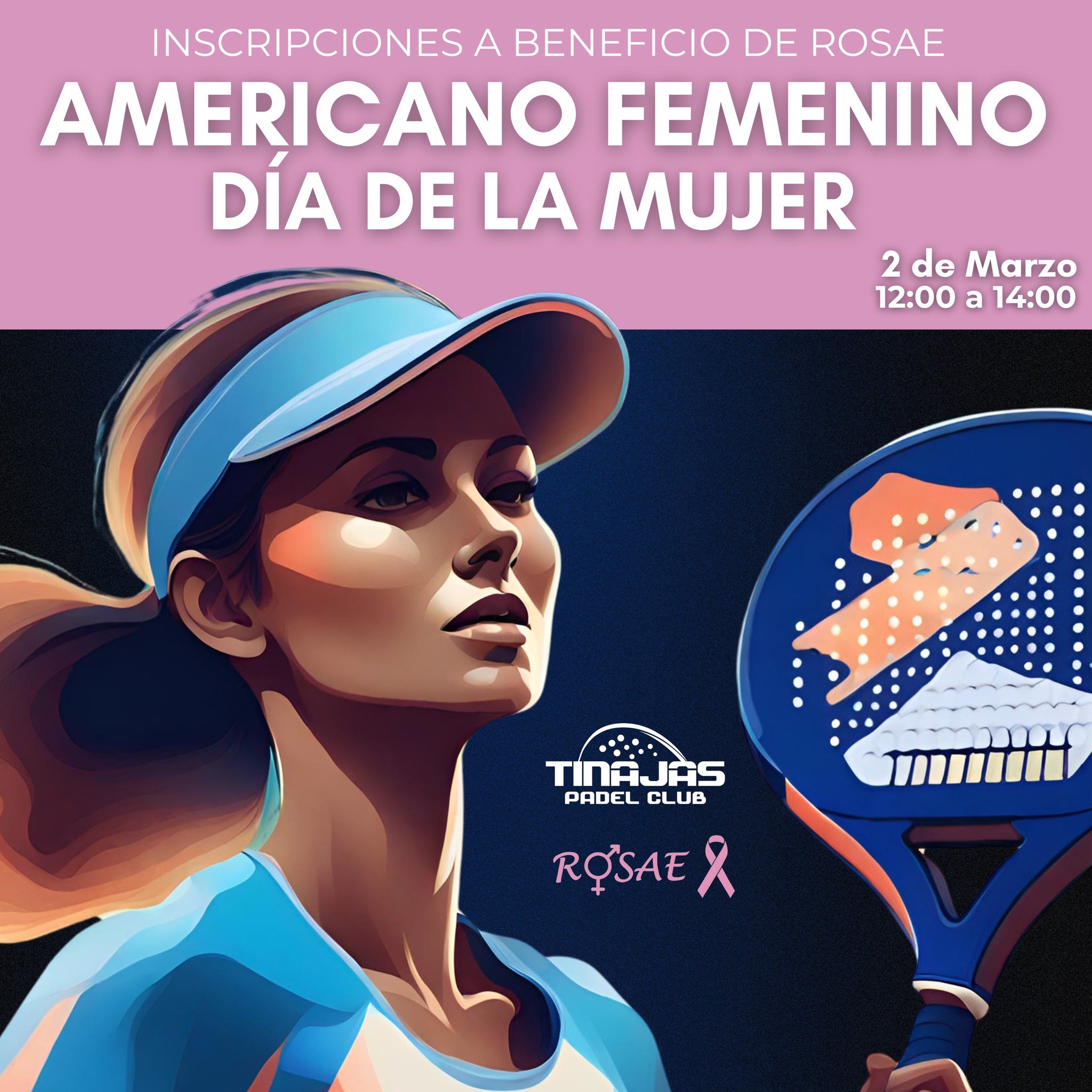 Tinajas Pádel Club organiza un torneo a beneficio de ROSAE Tinajas Pádel Club organiza un torneo a beneficio de ROSAE