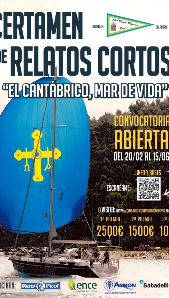 Club Nautico Navia convoca I Certamen relato corto sobre el Cantábrico con 5.000 € en premios. Club Nautico Navia convoca I Certamen relato corto sobre el Cantábrico con 5.000 € en premios.
