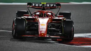 Carlos Sainz durante el GP de Bahrein