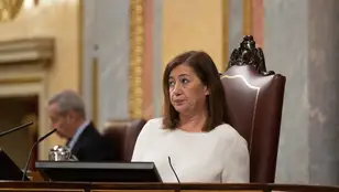 La presidenta del Congreso de los Diputados, Francina Armengol, durante un pleno de la Cámara Baja. 