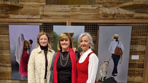 Natividad Pamies, C&aacute;ndida L&oacute;pez y Guillermina Mota 