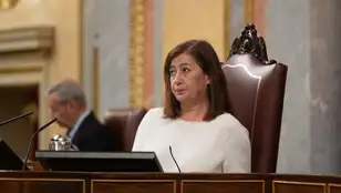 La presidenta del Congreso de los Diputados, Francina Armengol, durante un pleno de la Cámara Baja