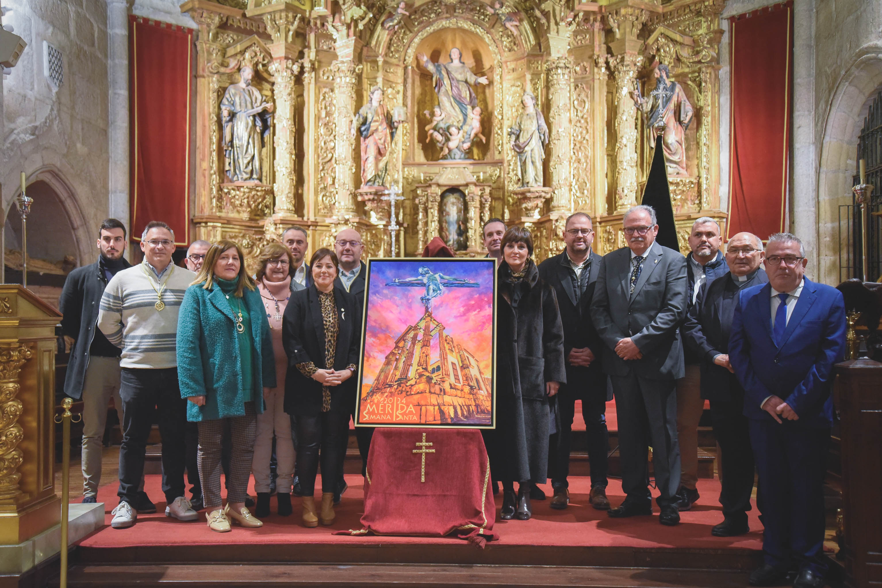 El Cristo de la O y el Templo de Diana protagonizan el cartel anunciador de la Semana Santa El Cristo de la O y el Templo de Diana protagonizan el cartel anunciador de la Semana Santa