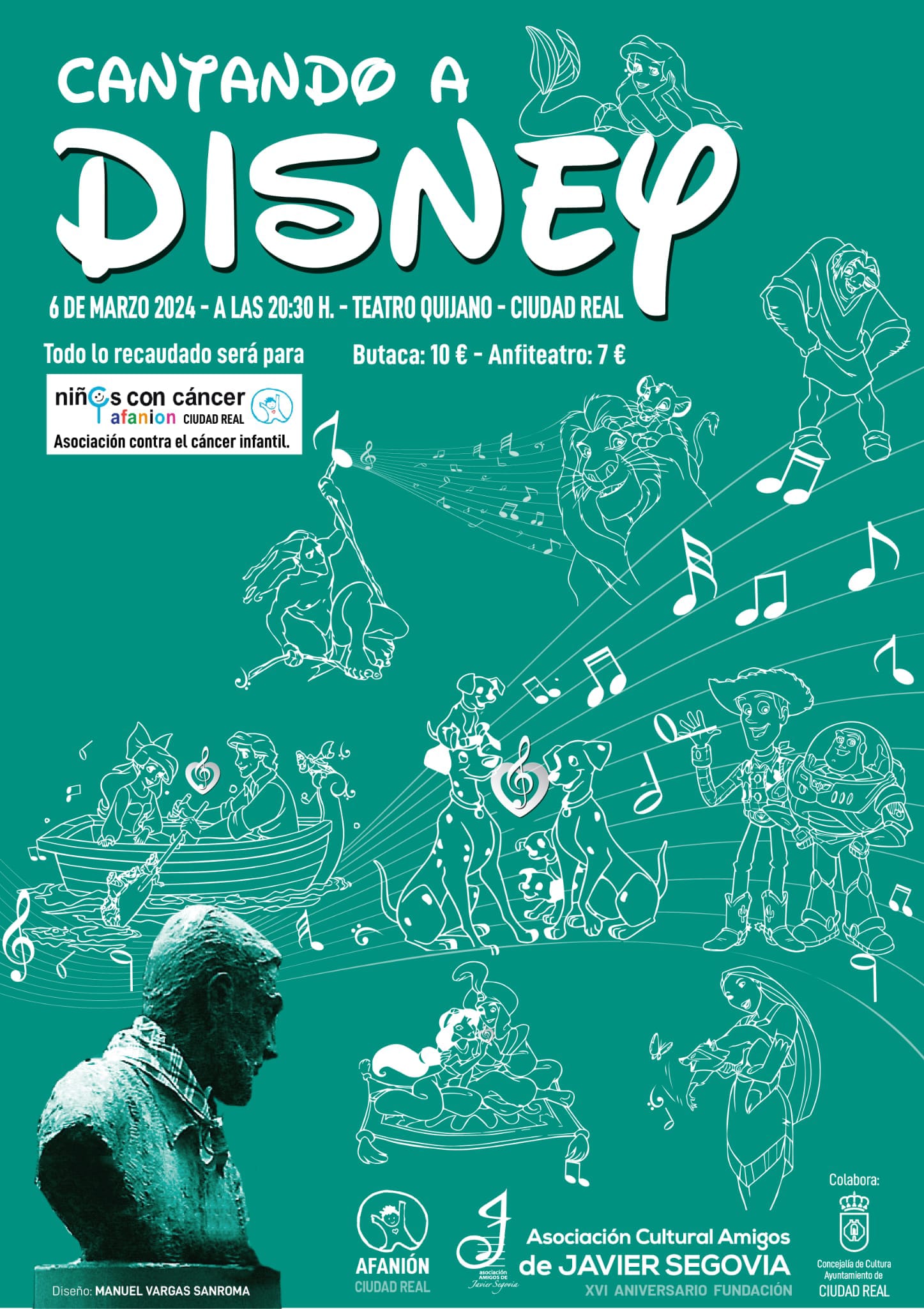 El Quijano acogerá este miércoles el espectáculo solidario “Cantando a Disney” El Quijano acogerá este miércoles el espectáculo solidario “Cantando a Disney”