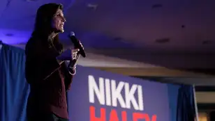  La exgobernadora de Carolina del Sur y precandidata republicana a la presidencia de Estados Unidos, Nikki Haley