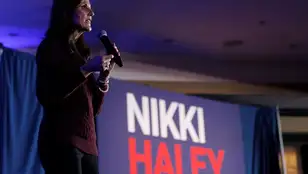  La exgobernadora de Carolina del Sur y precandidata republicana a la presidencia de Estados Unidos, Nikki Haley