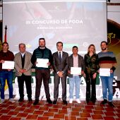 La DO Ribera del Guadiana entrega las tijeras de Oro, plata y bronce a los mejores podadores de la región
