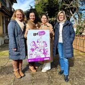 Cartel da programación e a campaña municipal do 8M, Día Internacional da Muller en Marín