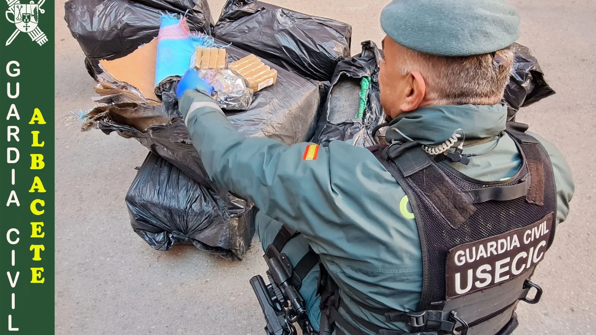 Un detenido por transportar 280 kilos de droga en el interior del vehículo que conducía