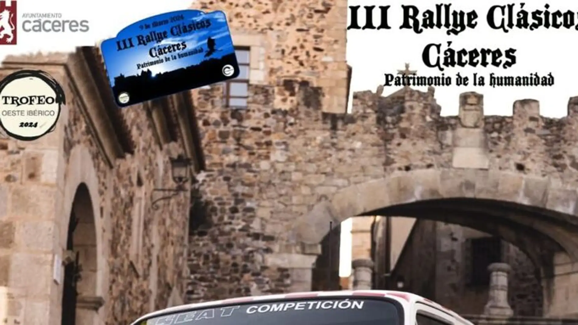 Más de 85 coches clásicos de España y de Portugal se darán cita este sábado en Cáceres en el III Rallye Patrimonio de la Humanidad