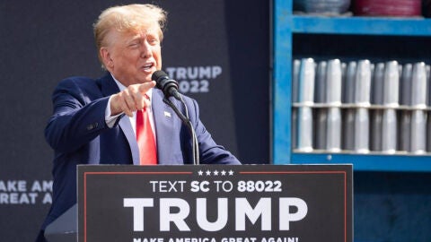 Donald Trump durante un mitin en 2024 