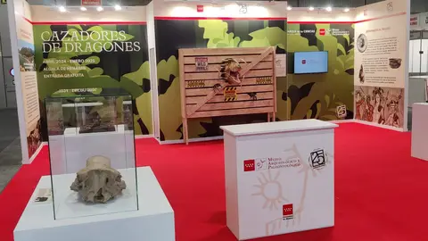 El Museo Arqueológico y Paleontológico de la Comunidad de Madrid celebra su 25 aniversario en la feria Madrid es Ciencia Stand del Museo Arqueológico y Paleontológico de la Comunidad de Madrid en la feria Madrid es Ciencia