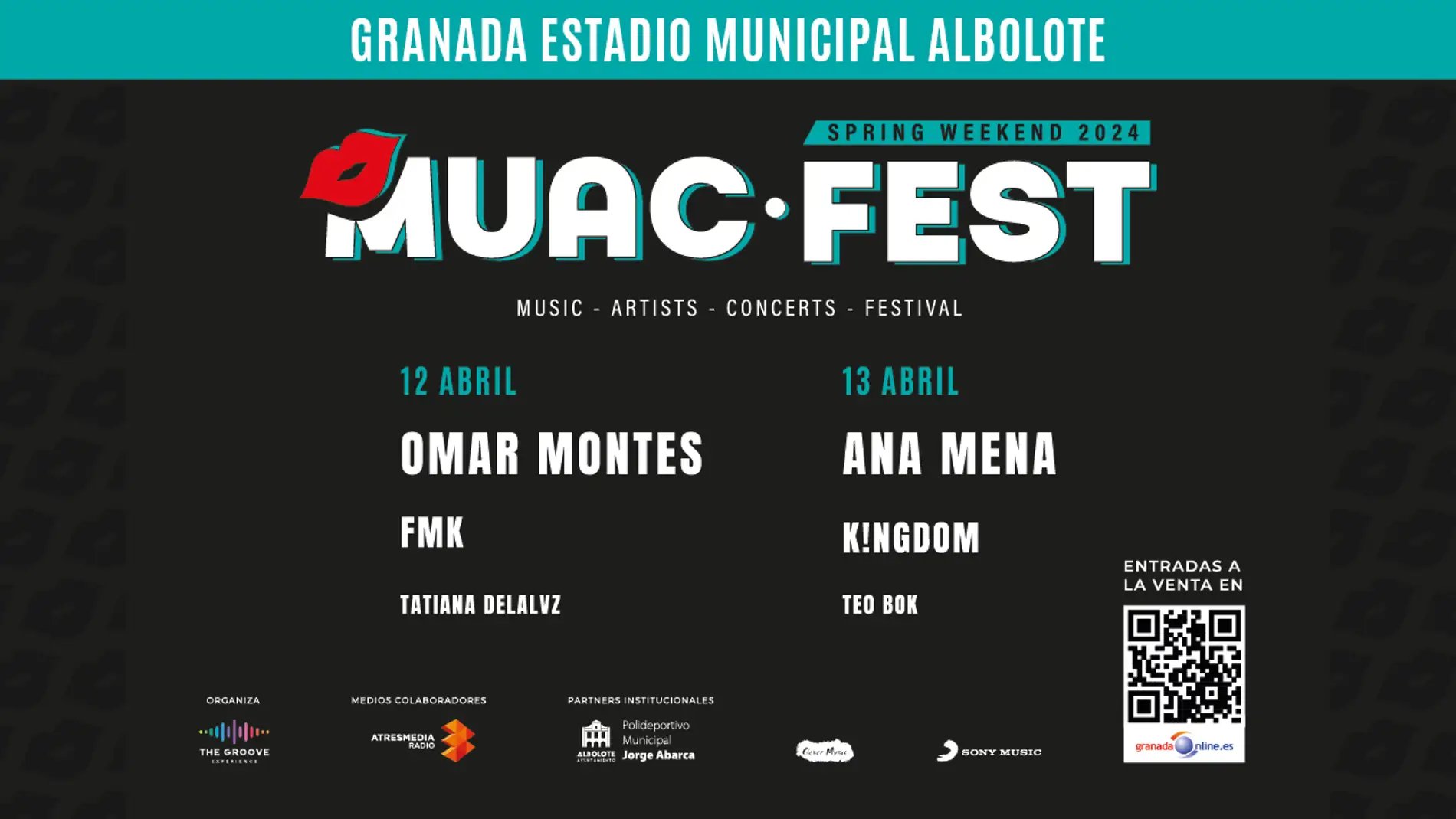 Ana Mena y Omar Montes lideran el primer cartel de Muac Fest de Albolote