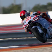Marc Márquez durante un test de pretemporada con su nueva Ducati Marc Márquez durante un test de pretemporada con su nueva Ducati