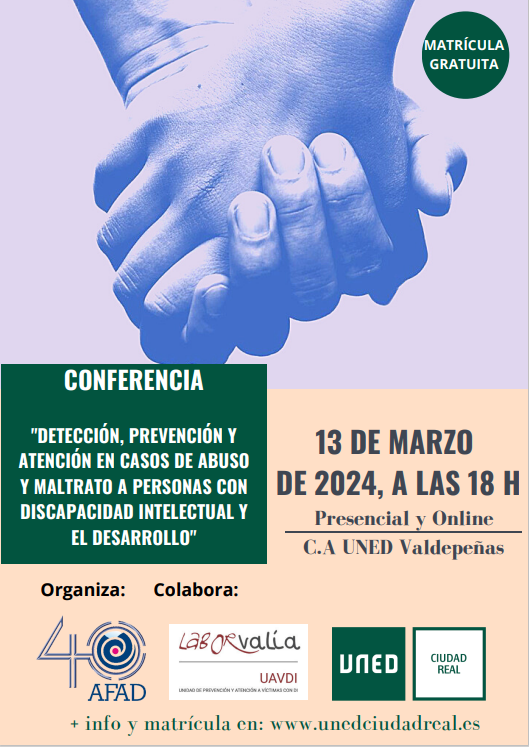 AFAD prepara una conferencia sobre “Detección, prevención e intervención en casos de abuso a personas con discapacidad intelectual y del desarrollo” AFAD prepara una conferencia sobre “Detección, prevención e intervención en casos de abuso a personas con discapacidad intelectual y del desarrollo”