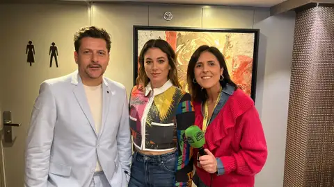 Kike Maíllo y Blanca Suárez, en Onda Cero Málaga Kike Maíllo y Blanca Suárez, en Onda Cero Málaga con Disco, Ibiza, Locomía