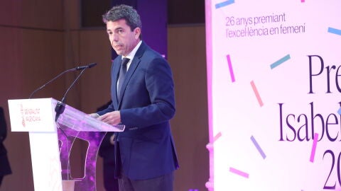 El president de la Generalitat, Carlos Mazón, interviene en los Premios Isabel Ferrer por el 8M