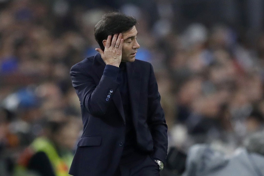 Marcelino: "No estuvimos a la altura y yo soy el responsable" Marcelino: "No estuvimos a la altura y yo soy el responsable"