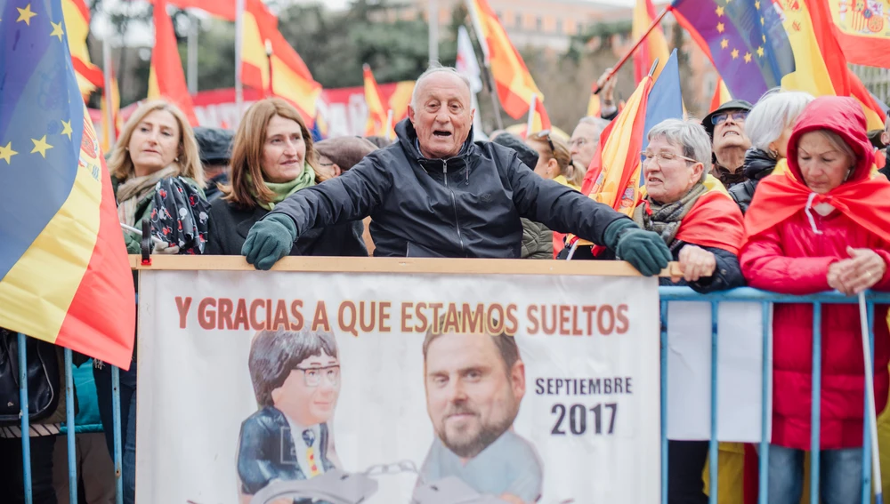 Manifestación en contra de la Amnistía en Madrid