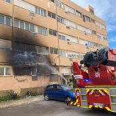 Incendio en los apartamentos Don Pepe de Sant Josep de Sa Talaia
