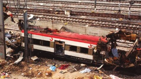 Uno de los trenes que sufrieron los atentados del 11-M